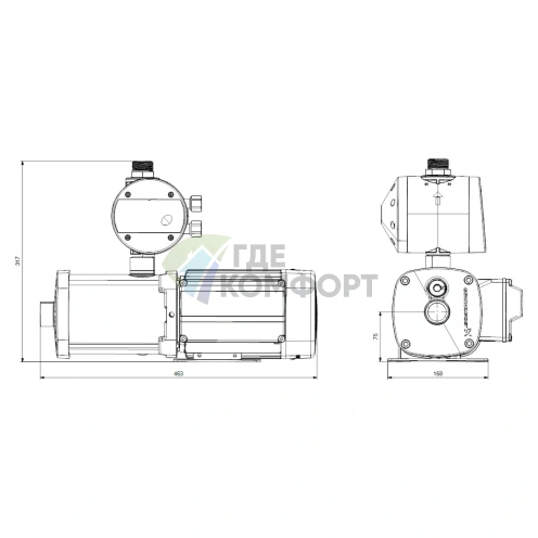 Насосная станция Grundfos CMB-SP SET 3-56 (PM 1-22) - фото 3