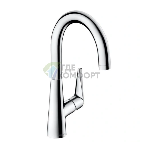 Однорычажный смеситель Hansgrohe Talis M51 для кухни с поворотным изливом (хром) (72814000) - фото 1