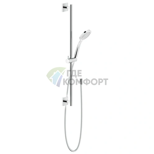 Душевая штанга GESSI Rilievo с лейкой и шлангом 1,5 м, хром (59245#031) - фото 1