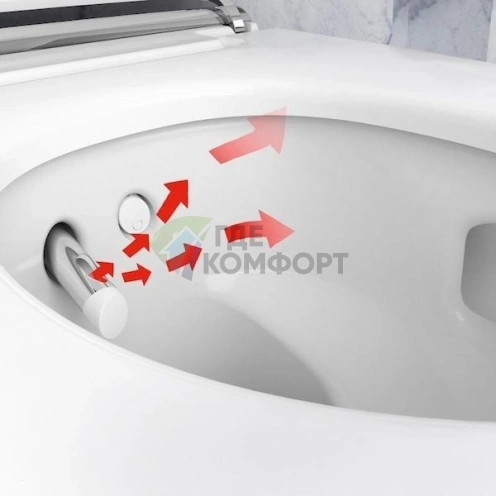 Подвесной унитаз Geberit AquaClean Mera Comfort 146.214.21.1 с системой устранения запахов - фото 8
