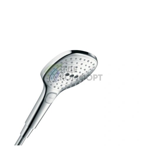 Ручной душ HG Raindance Select 120 Air с 3 режимами (RainAir, Rain, WhirlAir), подключение G1/2, хром (26520000) - фото 1