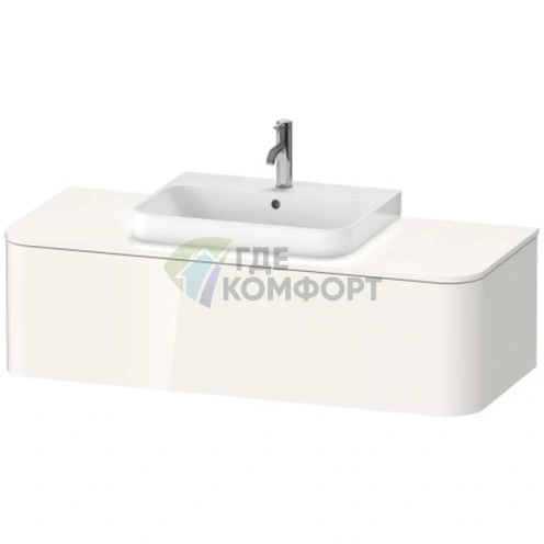 Подвесная тумба Duravit Happy D.2 Plus 354x1300x550 мм, 1 ящик, белый глянец (HP4942M2222) - фото 1