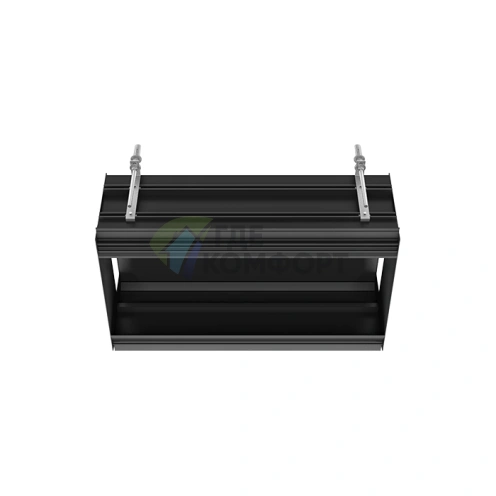 GESSI BINARIO Линейный профиль 670 мм для 3 модулей, установка Shift-Fix, цвет Black XL (61006#299) - фото 1