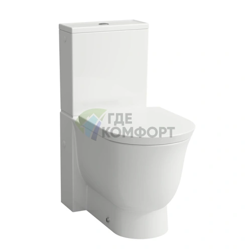 LAUFEN New Classic: безободковый унитаз-моноблок с универсальным выпуском (8.2485.8.757.000.1) - фото 1