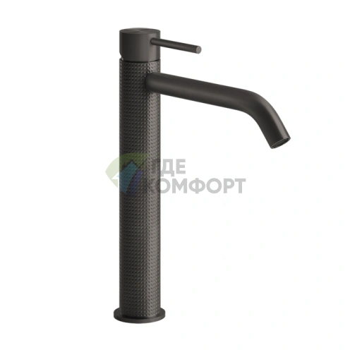 Смеситель для раковины GESSI 316 высокий, цвет Brushed Black Metal PVD (54406#707) - фото 1