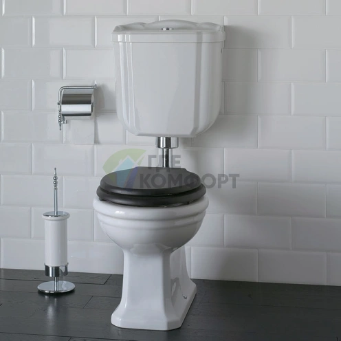 Низкая труба GLOBO Paestum с механизмом двойного слива Geberit Dual-Flush, хром (BA007cr) - фото 1
