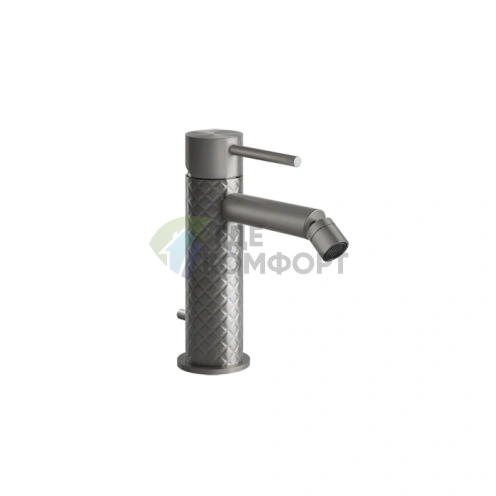 Смеситель для биде Gessi на 1 отверстие с донным клапаном, сталь браш (54107#239) - фото 1