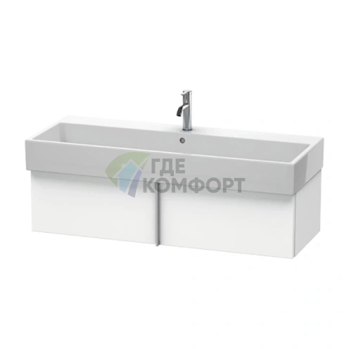 База под раковину Duravit VA с выдвижным ящиком, белая матовая, 298x1184x431 мм (VA612901818) - фото 1