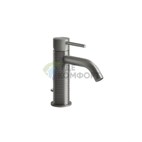 Смеситель GESSI для раковины на 1 отверстие с донным клапаном, цвет матовый хром (54301#239) - фото 1