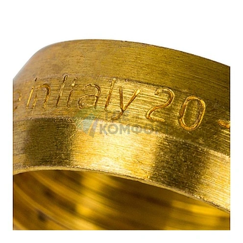 Фитинг STOUT компрессионный для труб из сшитого полиэтилена red 20x2-0x3/4 - фото 5
