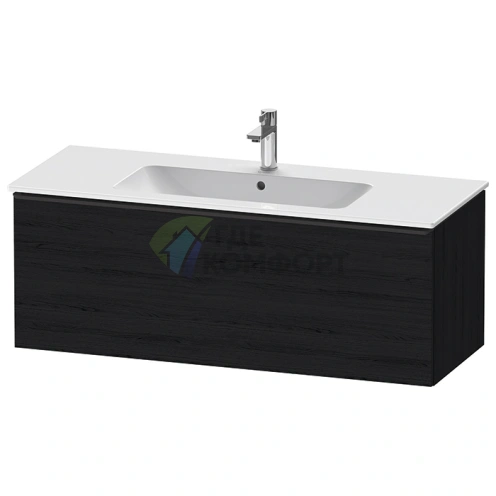 Тумбочка подвесная Duravit D-Neo, 440x1210x462, 1 ящик, цвет Black Oak (DE426401616) - фото 1