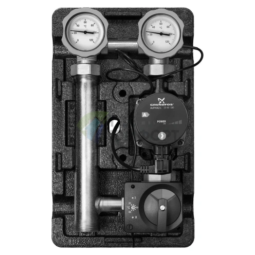 Насосная группа Meibes MK 1 электронный термостат 20-80С с насосом Grundfos UPS 25-60 ME 45 890.5 RU - фото 1