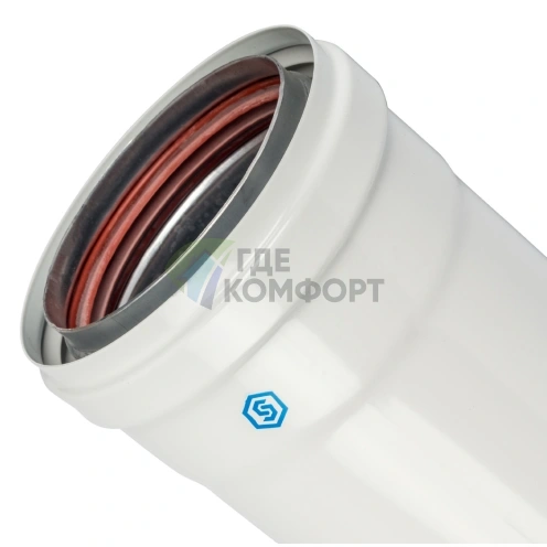 Труба Stout DN80/100 2000 мм утепленная п/м SCA-0080-802000 - фото 2