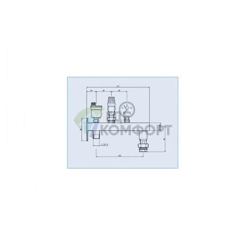 Группа безопасности бойлера Watts GAG/MR20 (10017885 Ваттс) - фото 5