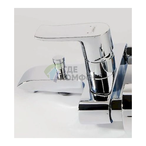 Смеситель для ванны с душем Hansgrohe Metris 31480000: эргономичный дизайн и комфорт - фото 2