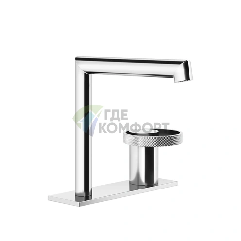 Смеситель для раковины Gessi Anello без донного клапана, с соединительными шлангами, хром (63315#031) - фото 1