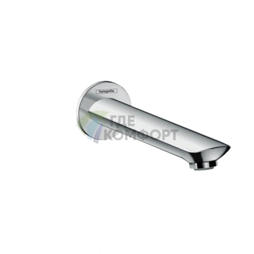 Излив для ванны Hansgrohe Novus: настенный, 192 мм, хром (71320000) - фото 1