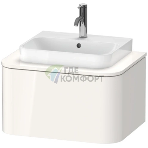 Тумба подвесная Duravit Happy D.2 Plus 354x650x480мм, 1 ящик, белый глянцевый (HP494002222) - фото 1