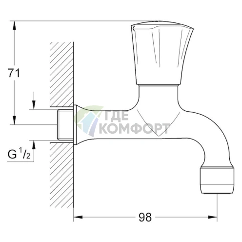 Однорычажный смеситель для раковины Grohe Costa L 30098001 - фото 2
