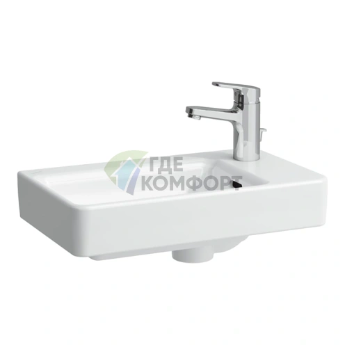 Раковина Laufen Pro S с полкой 480x280x85 мм, белая (LCC) (8.1595.4.400.104.1) - фото 1