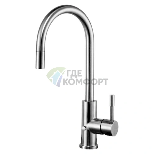 Смеситель для кухни Zorg Inox Cloria из нержавеющей стали - фото 1