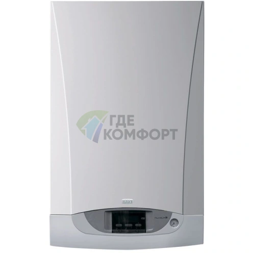 Газовый двухконтурный настенный котел с встроенным бойлером Baxi Nuvola-3 B40 280 Fi (10-4-28 кВт) /турбо - фото 1