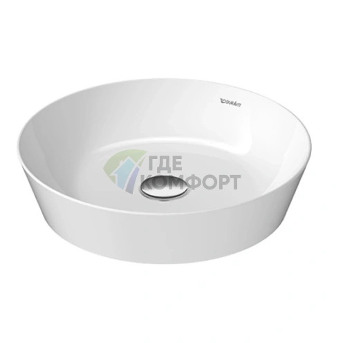 Накладная раковина Duravit Cape Cod круглая 43 см белого цвета (2328430000) - фото 1