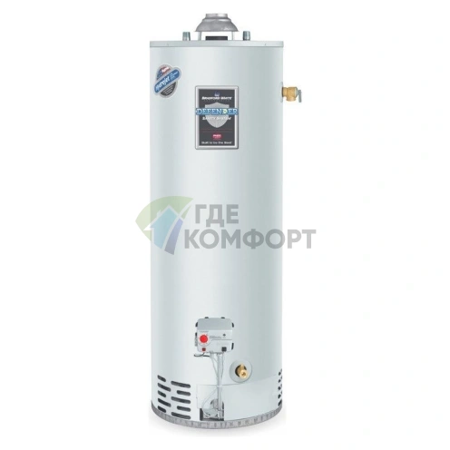 Газовый накопительный водонагреватель Bradford White M-I-403S6FBN 151 л 11-7 кВт напольный - фото 1