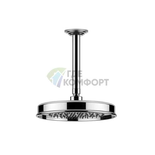 Верхний душ GESSI VENTI20 200 мм с потолочным держателем 288 мм, хром (65152#031) - фото 1