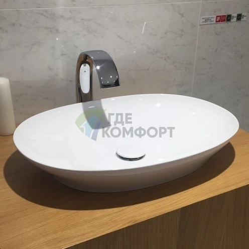 Полувстраиваемая раковина TOTO Neorest 600 мм белого цвета с технологией CeFiONtect (L4706E#XW) - фото 2