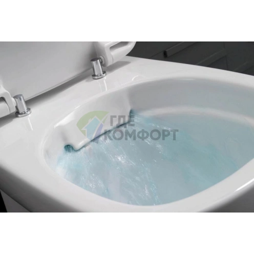 Подвесной унитаз IFO Sjoss Rimfree RP313200500 без ободка — современный дизайн и гигиеничность - фото 9