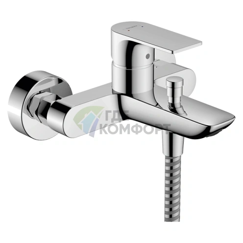 Смеситель для ванны Hansgrohe Rebris E, настенный монтаж, хром (72450000) - фото 1