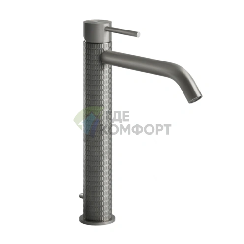 Смеситель GESSI для раковины высокий 305 мм, матовый хром (54203#239) - фото 1