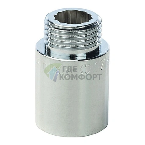 Удлинитель STOUT латунный 1/2 x 30 хромированный - фото 1