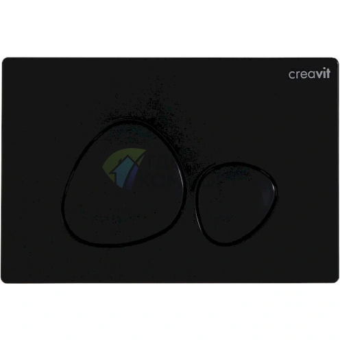 Кнопка для сливного бачка Creavit Spa GP7002 черная - фото 1