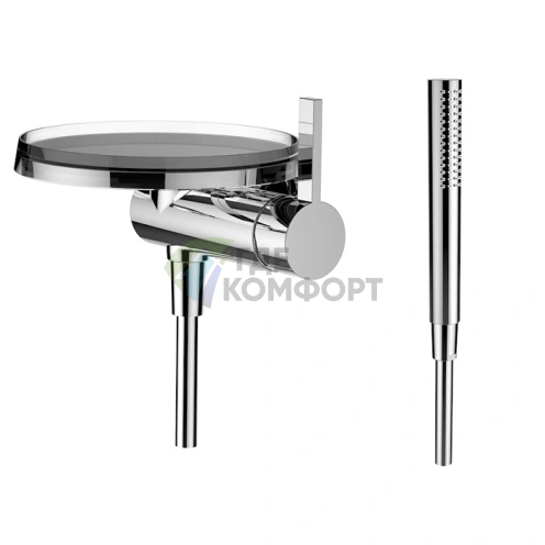 Смеситель для ванны Laufen Kartell настенный с ручным душем, хром (3.3133.9.004.141.1) - фото 1