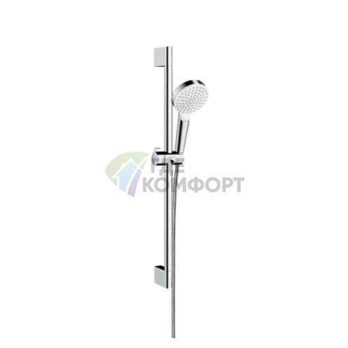 HG Crometta Vario Unica: Душевой набор с функцией EcoSmart (белый/хром) (26554400) - фото 1