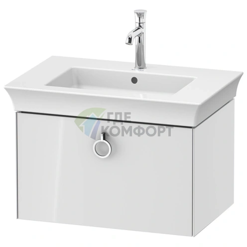 Подвесная тумба Duravit White Tulip, 410x684x458 мм, с ящиком, белый глянец (WT425108585) - фото 1
