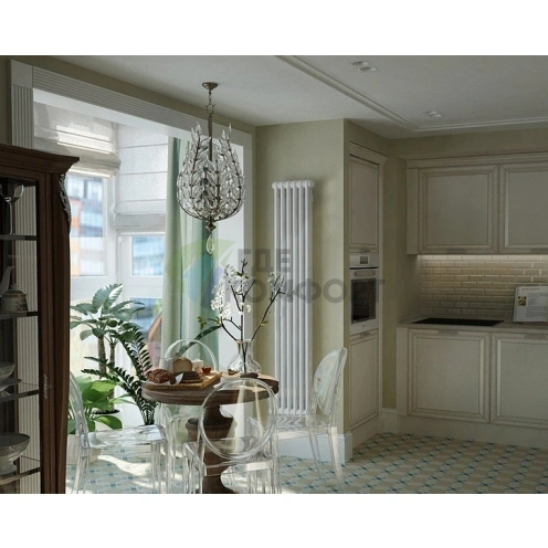 Трубчатый стальной радиатор Zehnder Charleston Completto 3180/12 12 секций с нижним подключением V002 - фото 2