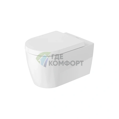 Унитаз подвесной Duravit Me by Starck Rimless 570x370 мм с креплением Durafix и покрытием WonderGliss (25290926001) - фото 1