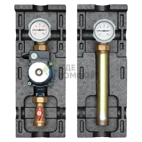 Насосная группа Meibes V-UK 1 с насосом Grundfos Alpha2 L 25-60 со смесителем ME 66813.10 - фото 1