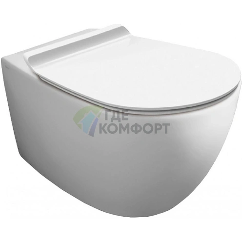 Подвесной унитаз Simas Vignoni VI18bi: Безободковая гигиена и стиль (VI18bi) - фото 1