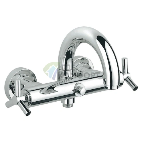 Смеситель Grohe Atrio для ванны с душем: двойной механизм и стильный дизайн - фото 1