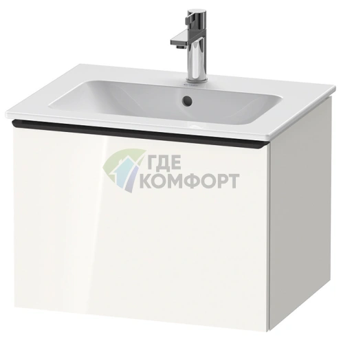 Тумбочка подвесная Duravit D-Neo 440x610x462, 1 ящик, белый высокоглянцевый (DE426102222) - фото 1