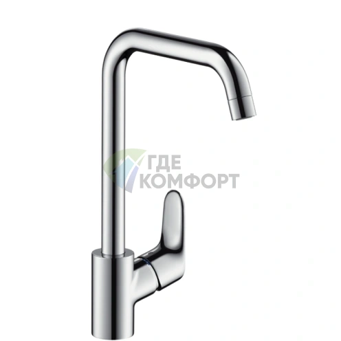 Смеситель для кухни Hansgrohe Focus с поворотным изливом в хроме (31820000) - фото 1