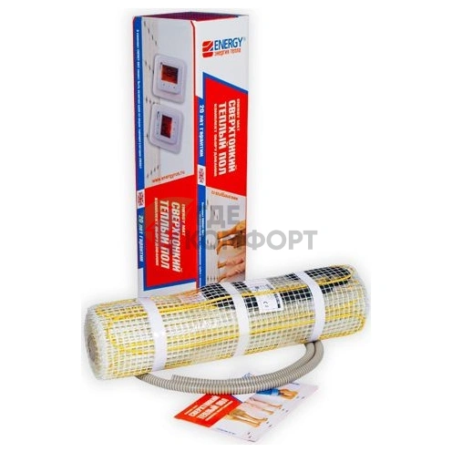 Теплый пол Energy Mat 1400 (8-8м2-1400 Вт) двужильный - фото 1