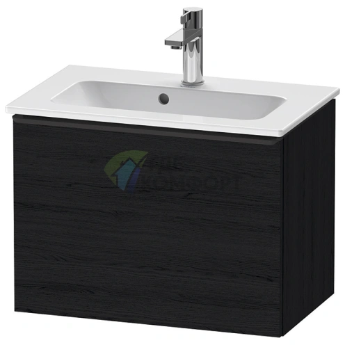 Подвесная тумбочка Duravit D-Neo Compact, 440x610x372 мм, 1 ящик, Black Oak (DE426801616) - фото 1