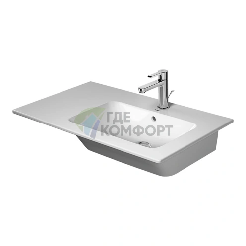 Подвесная раковина Duravit ME by Starck 83x49 см белого цвета с полкой слева (2346830000) - фото 1