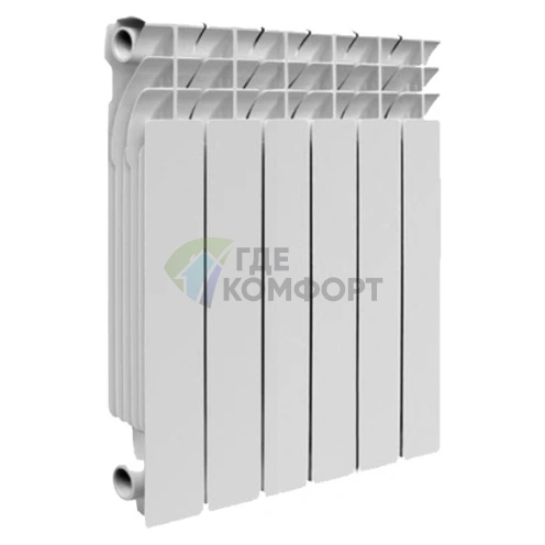 Радиатор биметаллический Smart Installations 500006 BiStyle 500 6 секций - фото 1