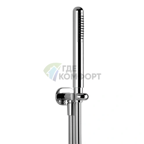 Душевой комплект Gessi Goccia с держателем и ручным душем (хром) (33773#031) - фото 1